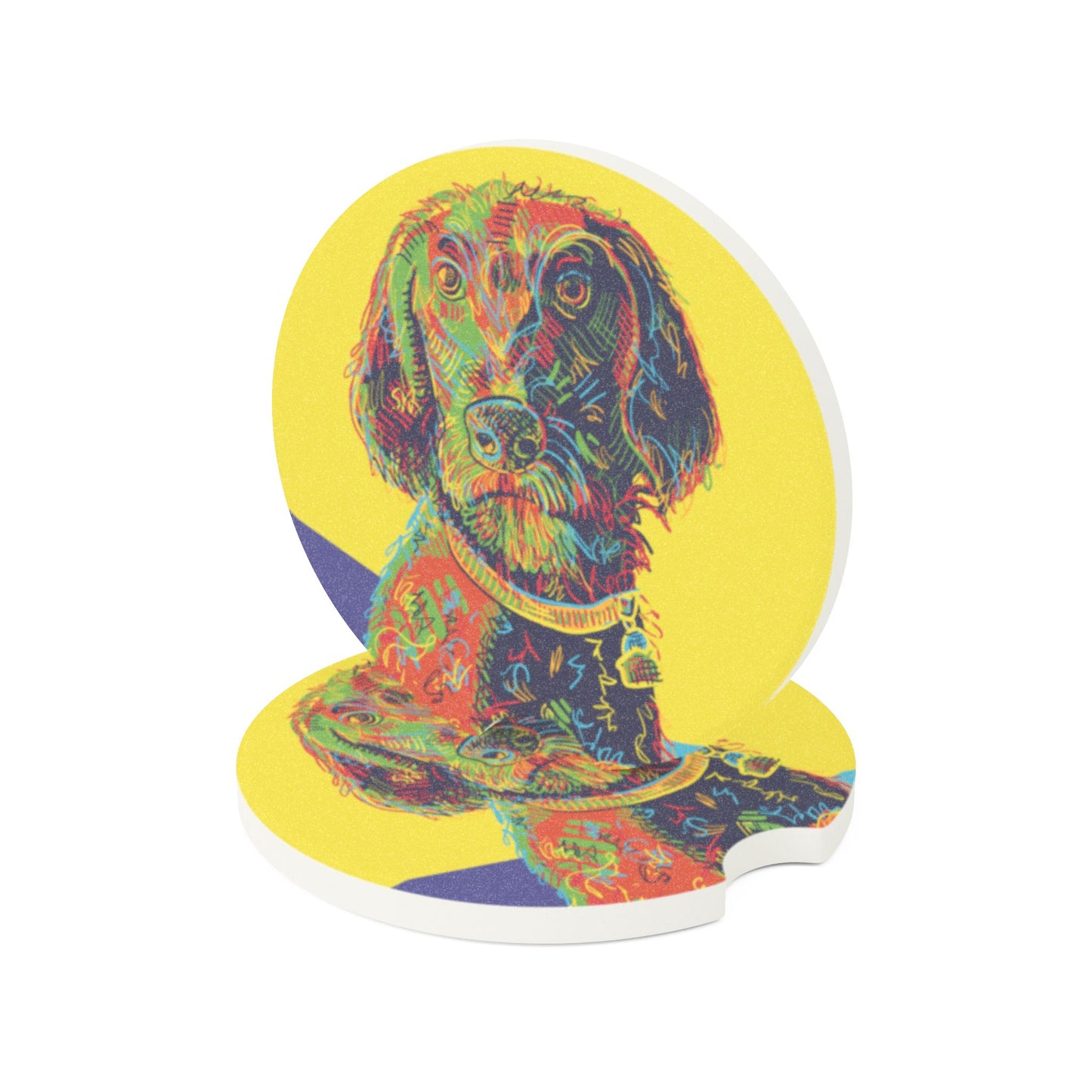 Custom Pet Portrait Car Coasters