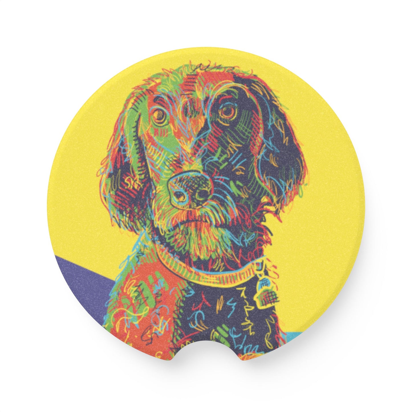 Custom Pet Portrait Car Coasters