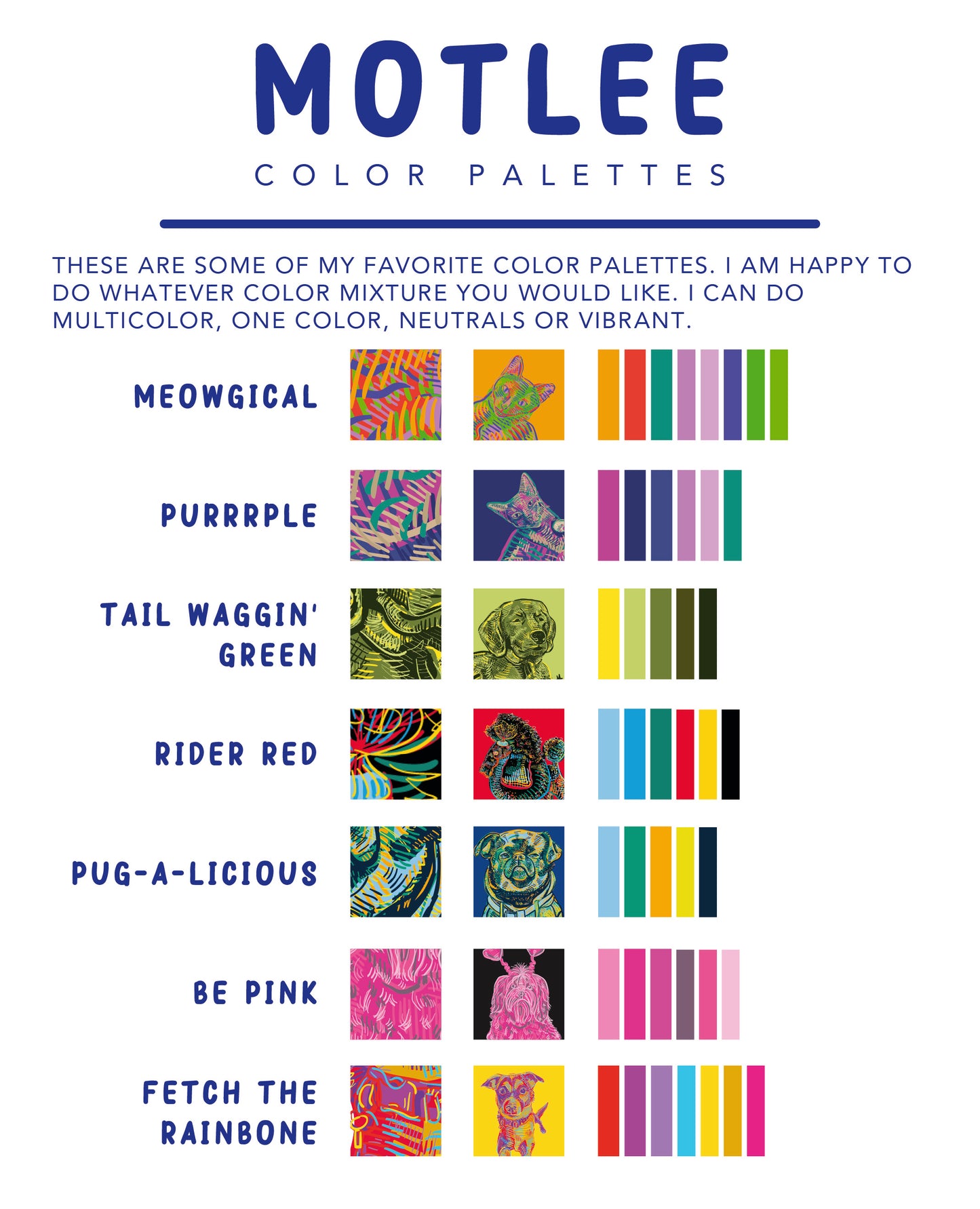 Custom Pet Portrait Digital Download