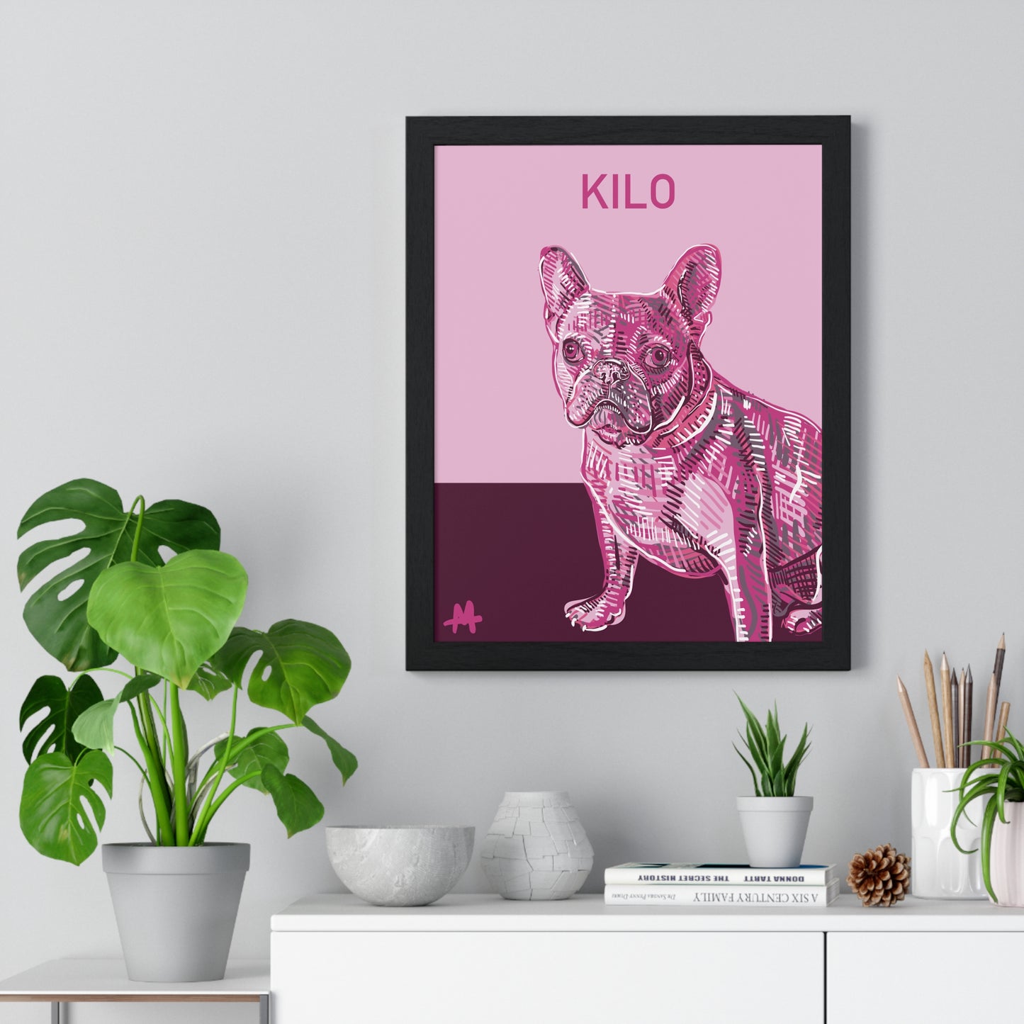 Custom Framed Pet Poster with a Free Mug | Gift Set