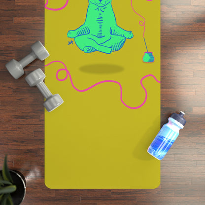Meditating Cat Yoga Mat