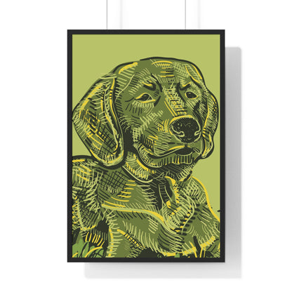 Custom Pet Portrait Poster Framed