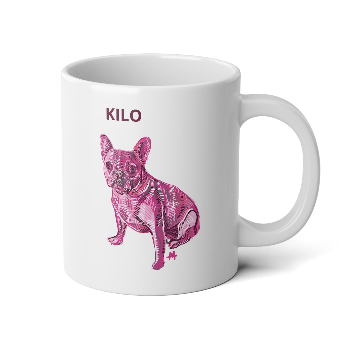Customized Pet Portrait Jumbo Mug (20 oz)