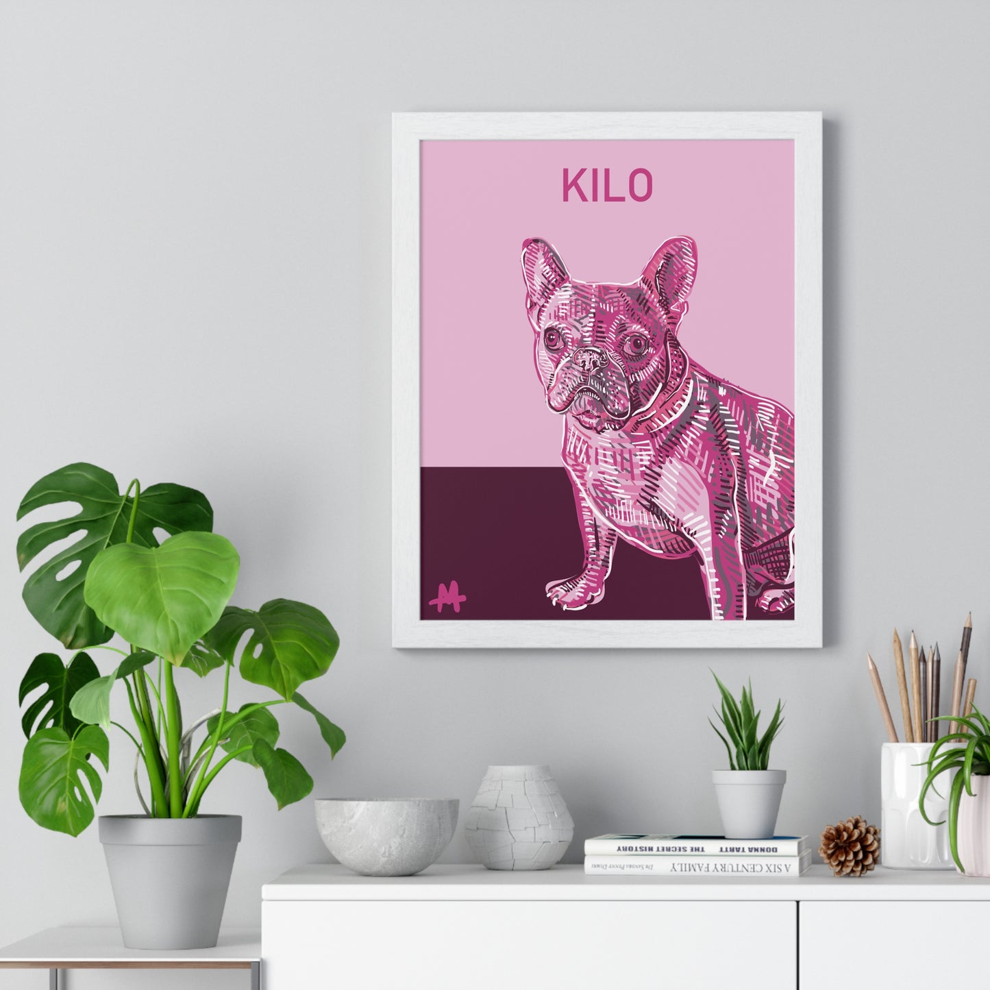 Custom Framed Pet Poster with a Free Mug | Gift Set