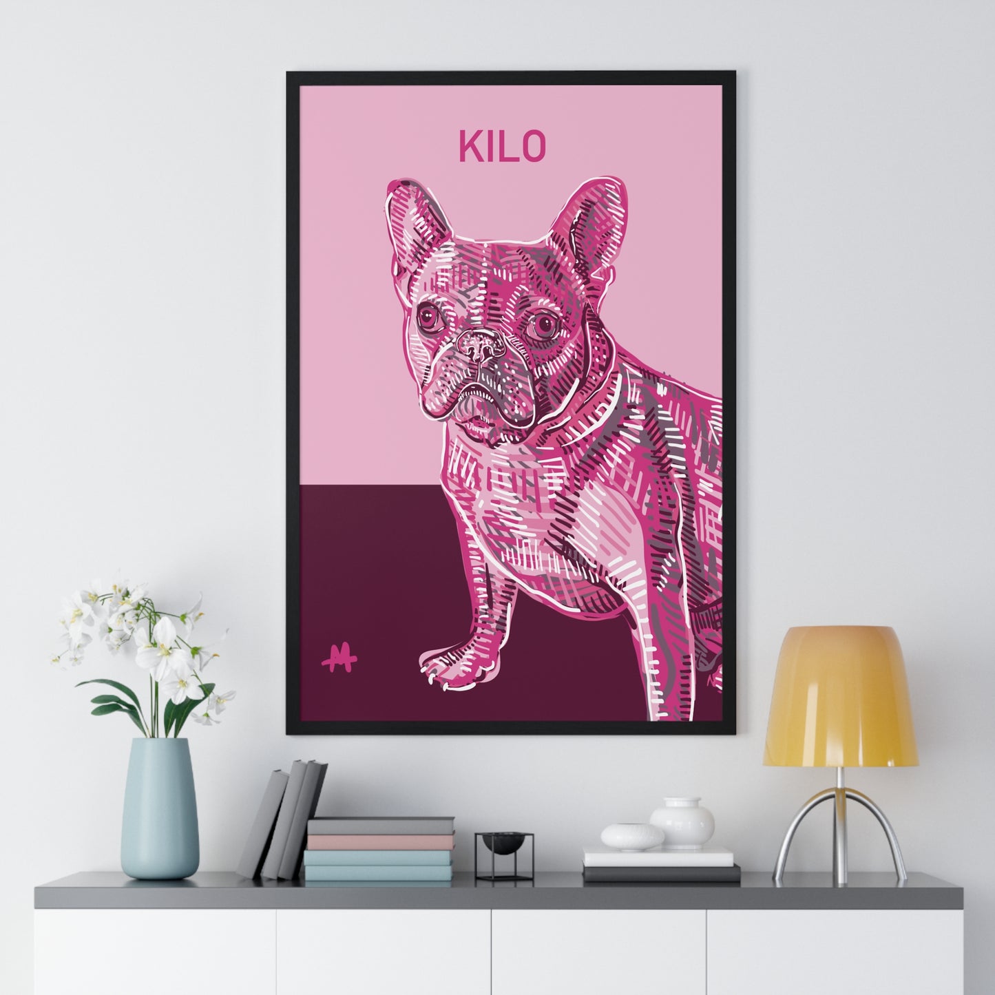 Custom Framed Pet Poster with a Free Mug | Gift Set