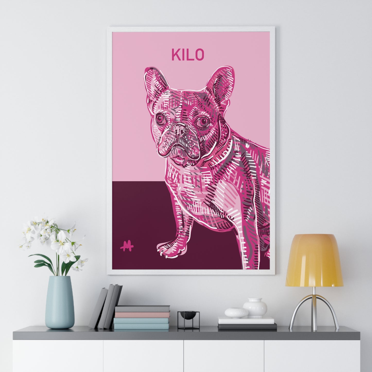 Custom Framed Pet Poster with a Free Mug | Gift Set