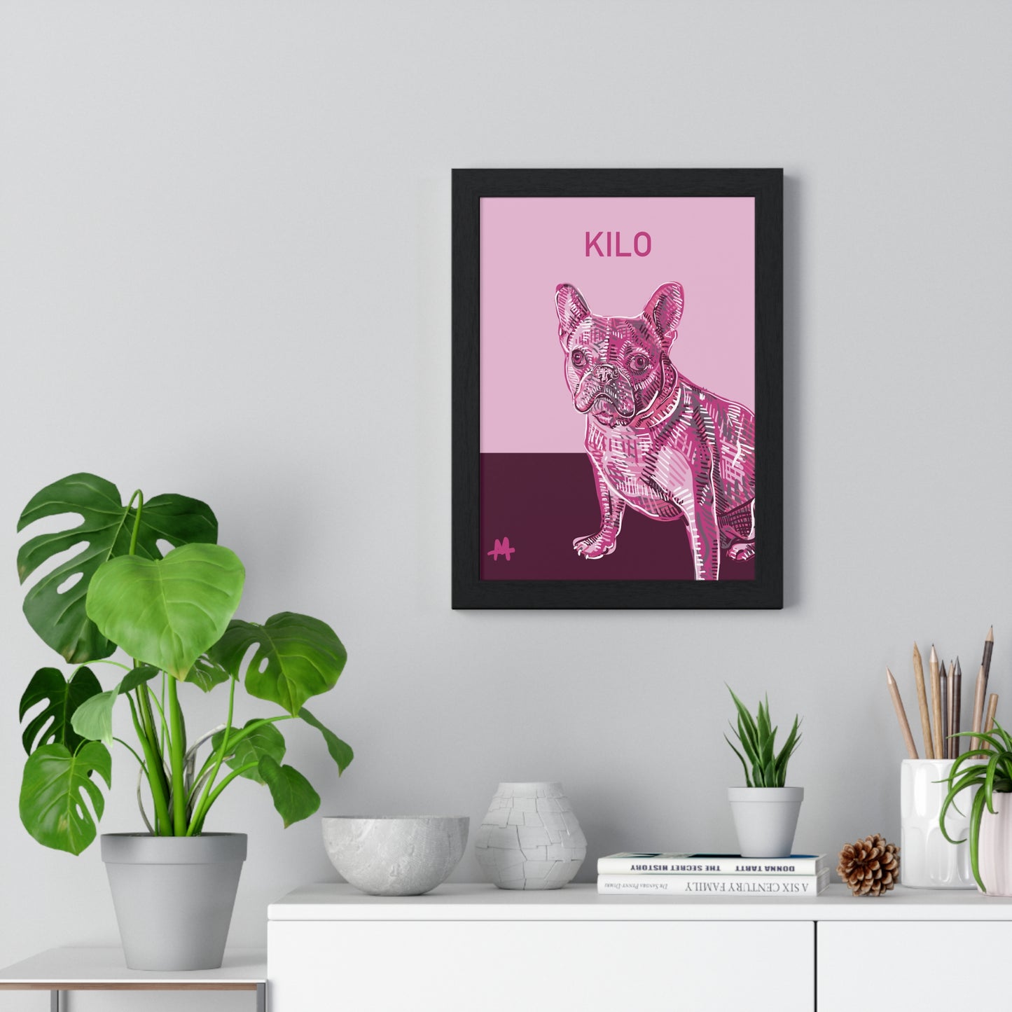 Custom Framed Pet Poster with a Free Mug | Gift Set