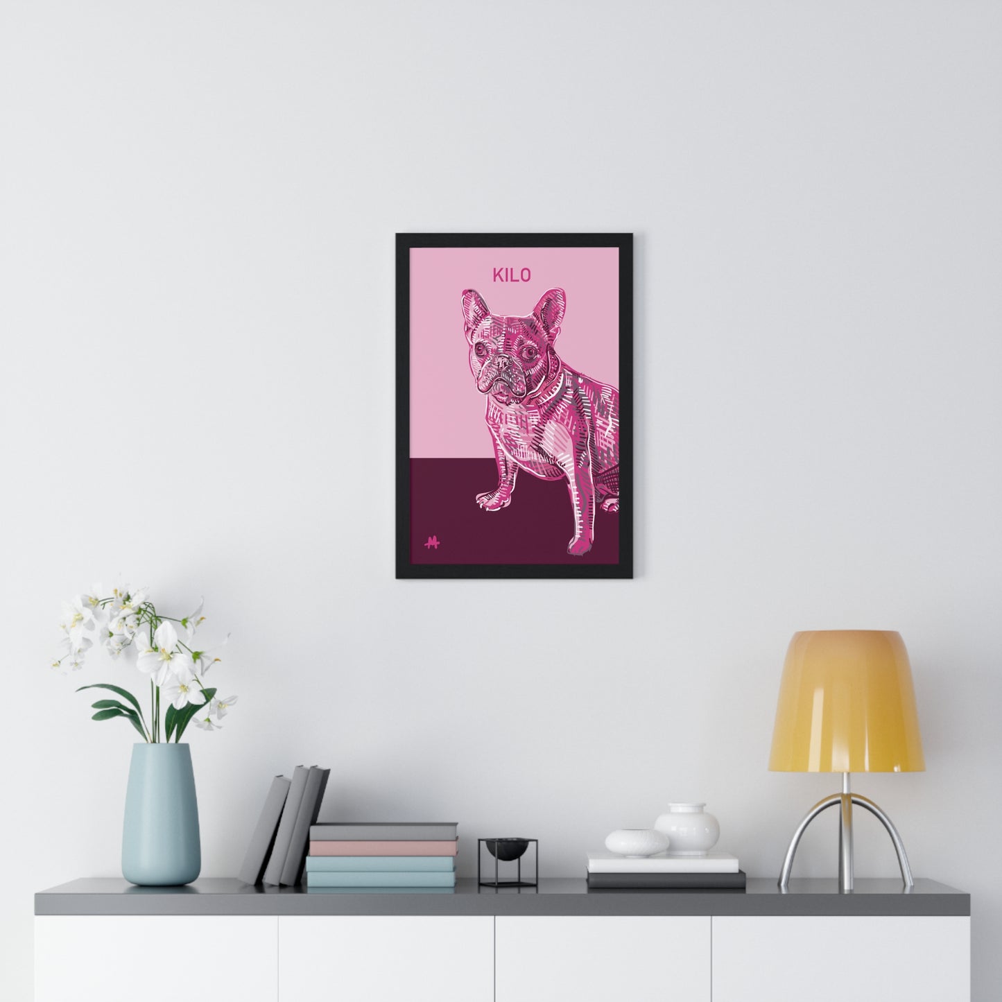 Custom Framed Pet Poster with a Free Mug | Gift Set
