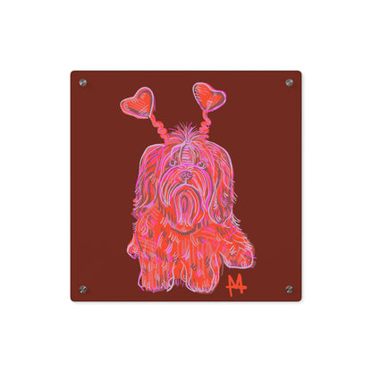 Shihtzu Love Acrylic Art Panel