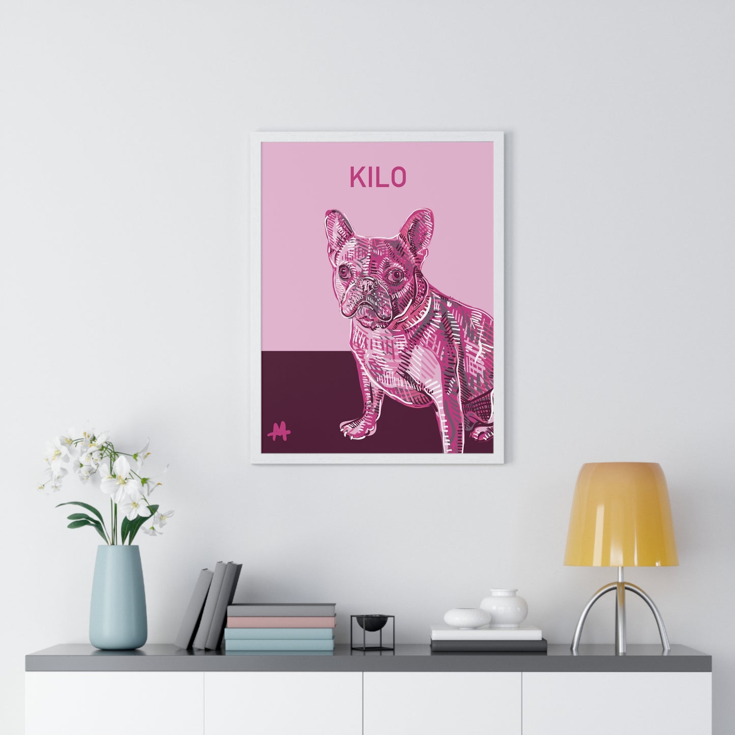 Custom Framed Pet Poster with a Free Mug | Gift Set