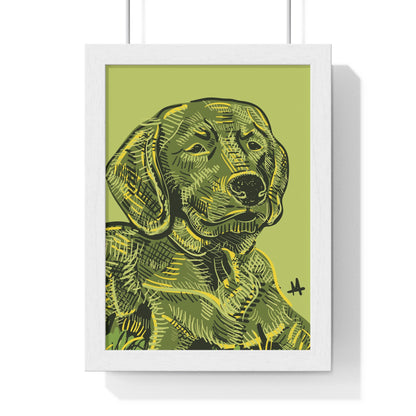 Custom Pet Portrait Poster Framed