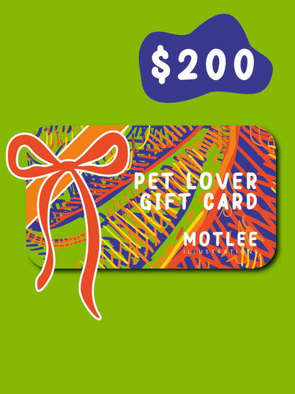 Pet Lover Gift Card